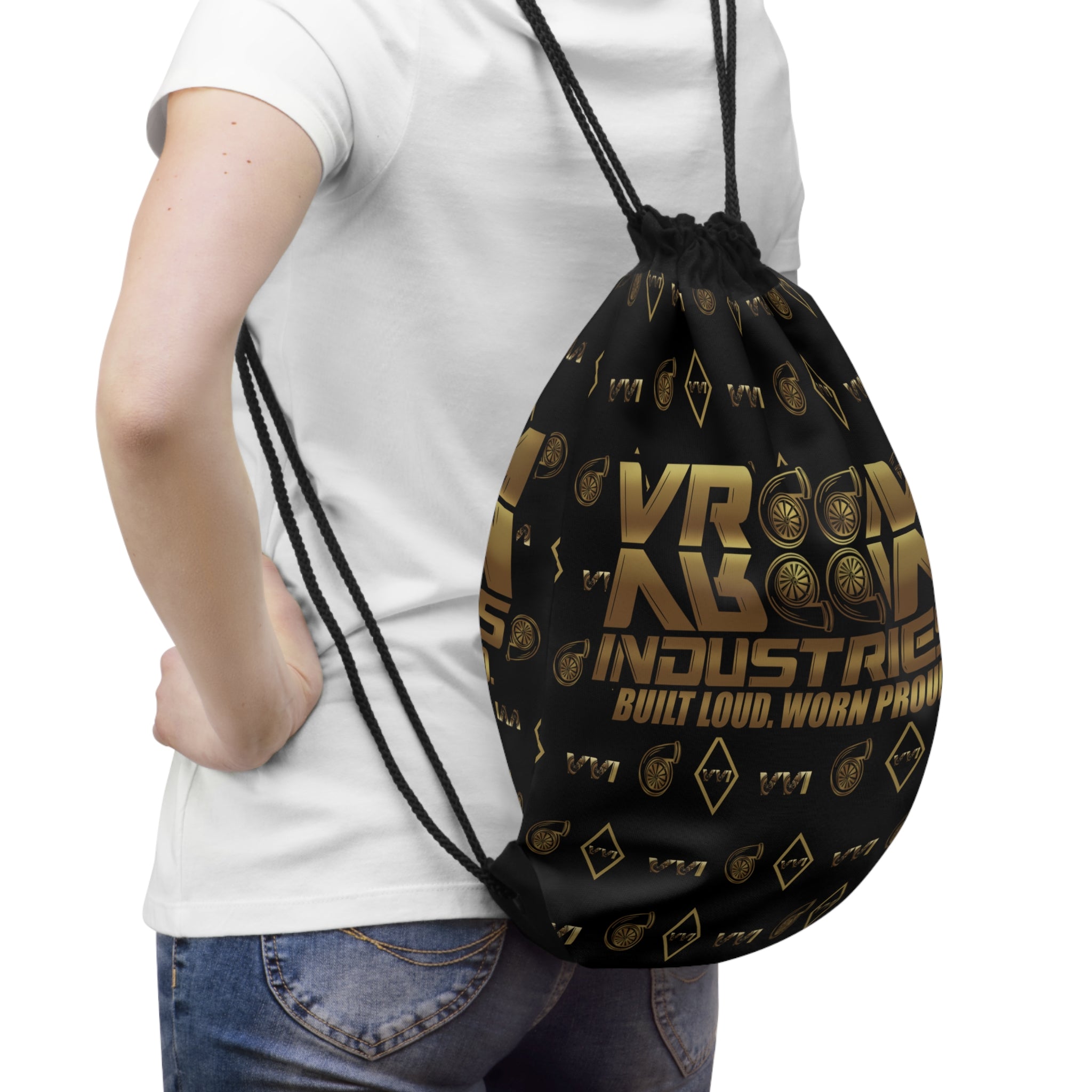 Diamonds & Gold • Drawstring Backpack