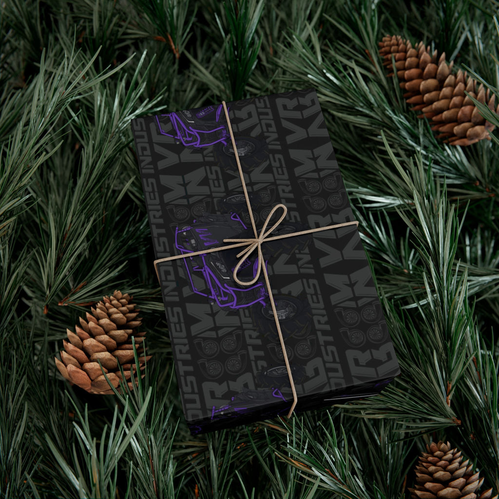 Purple SXS • Wrapping Paper - Black