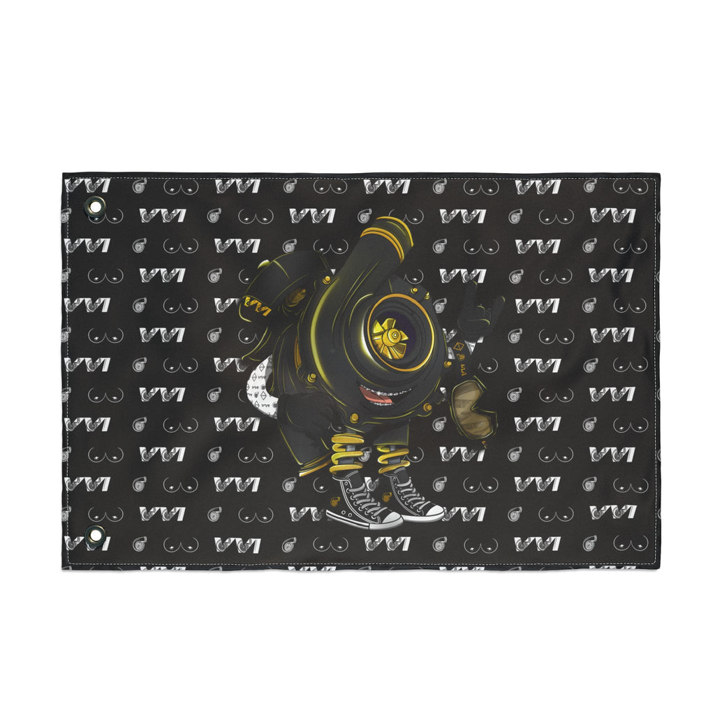 VroomVroom • Black Vroomie (Drivers Side) Flag