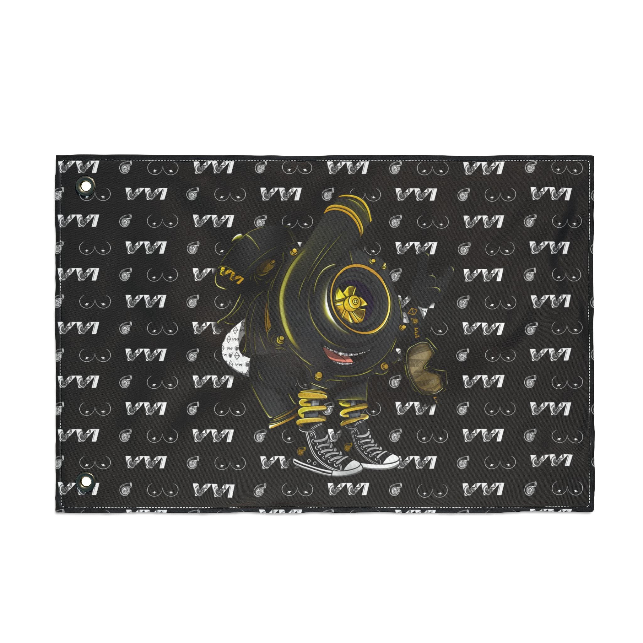 VroomVroom • Black Vroomie (Drivers Side) Flag