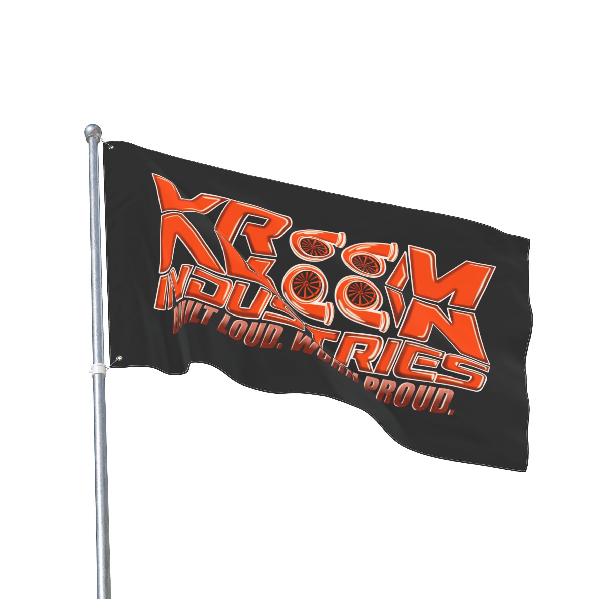 VroomVroom BLWP • Orange + Black (Same) Flag