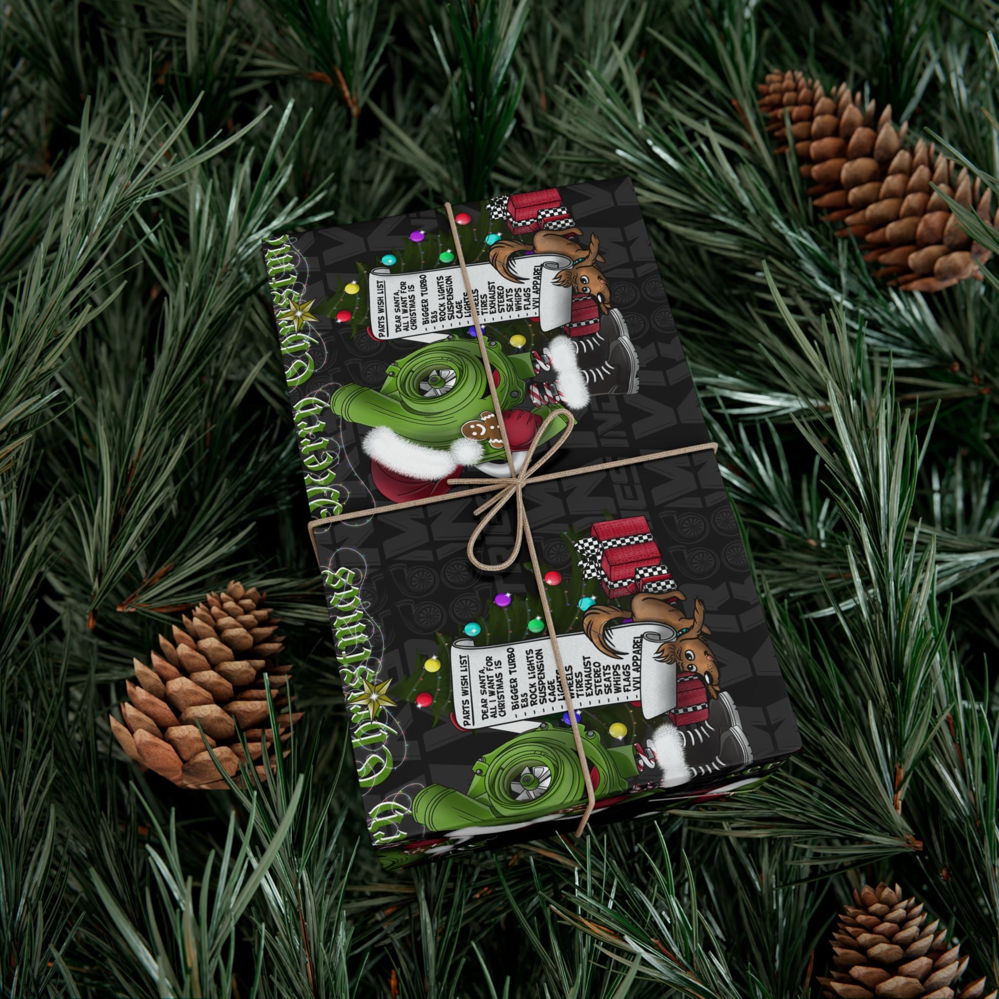 Vroomie SxS Christmas Wrapping Paper