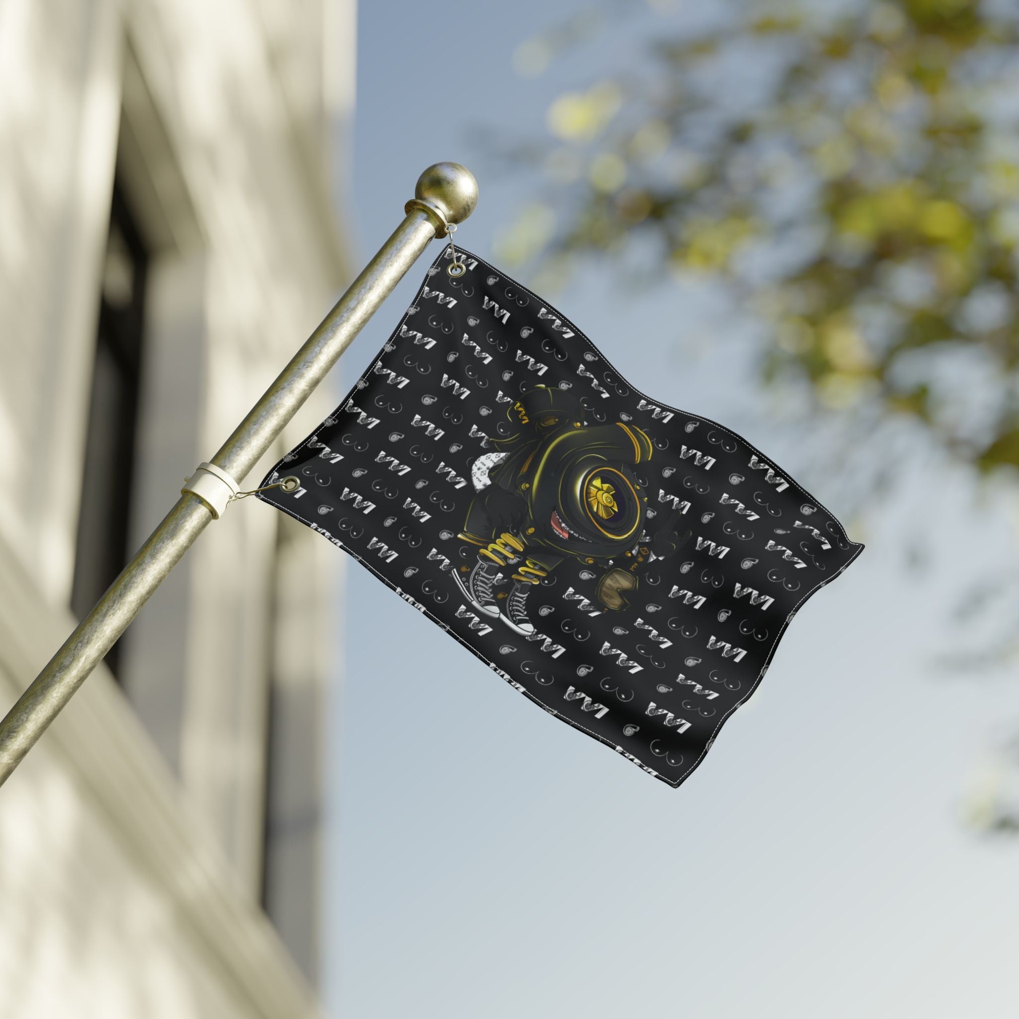 VroomVroom • Black Vroomie (Drivers Side) Flag