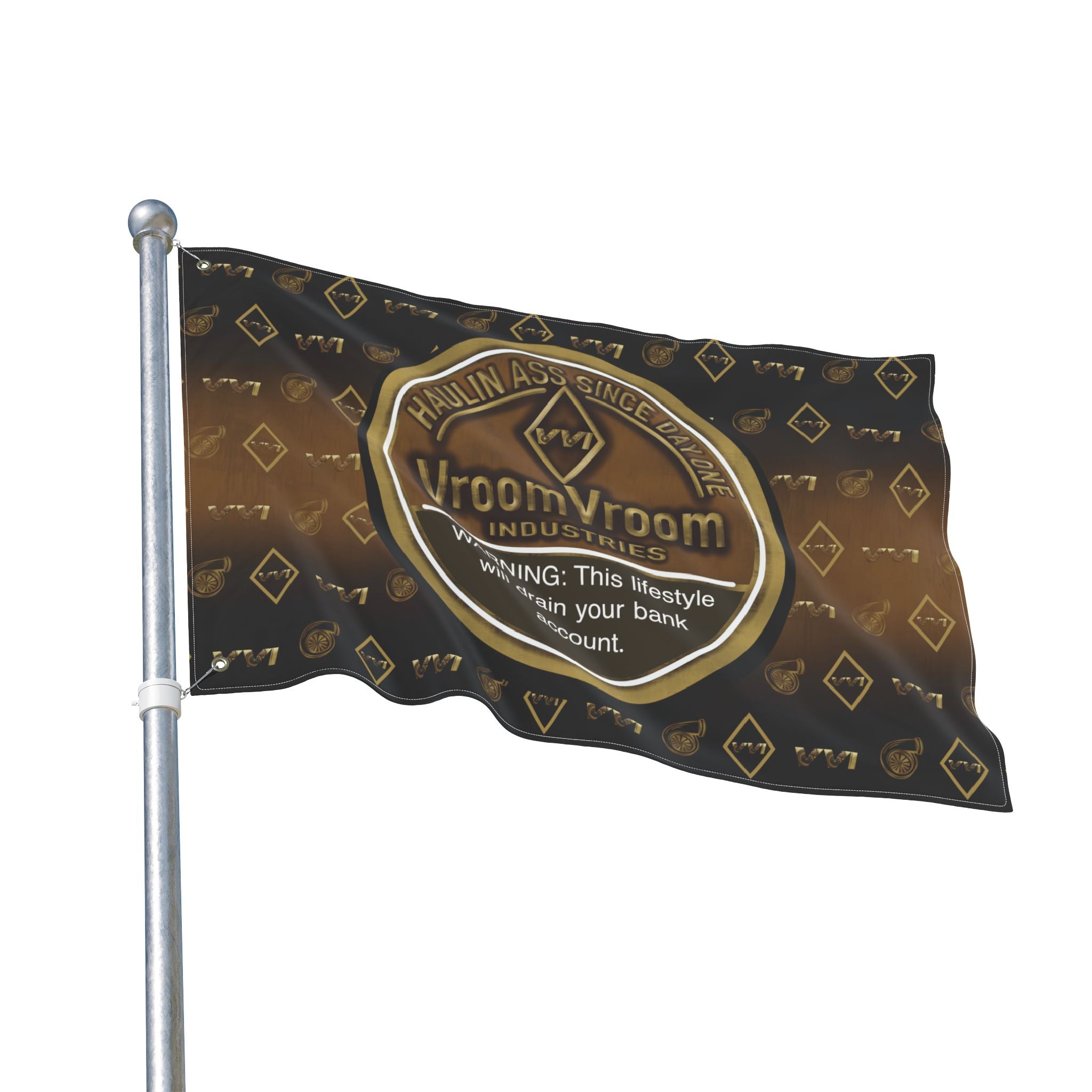 Dip & Haulin Ass + VVI  (Drivers Side) Flag