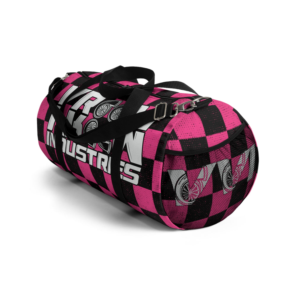 VroomVroom • Hot Pink & Black Checkered • Duffle Bag
