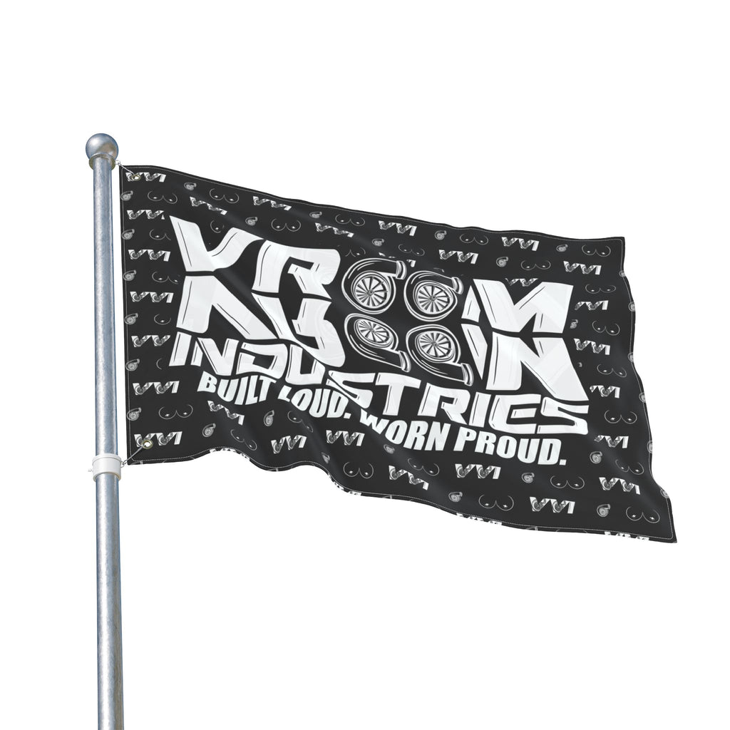 VroomVroom BLWP • Turbos + Boobies Black (Same) Flag