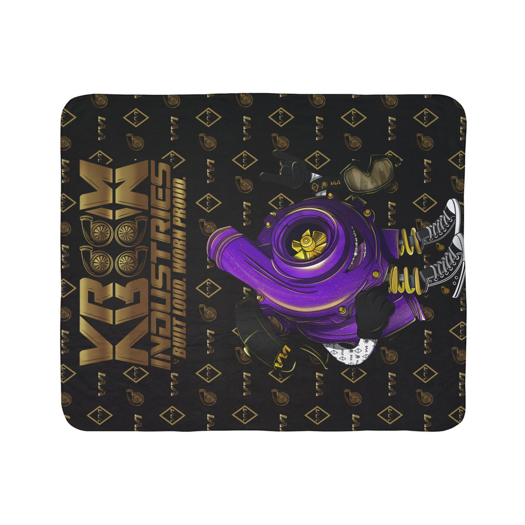 Vroomie Purple + Gold VroomVroom BLWP • Sherpa Blanket