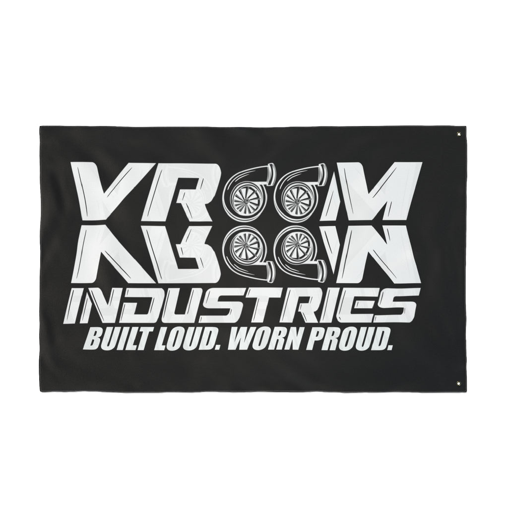 VroomVroom BLWP • White + Black (Same) Flag