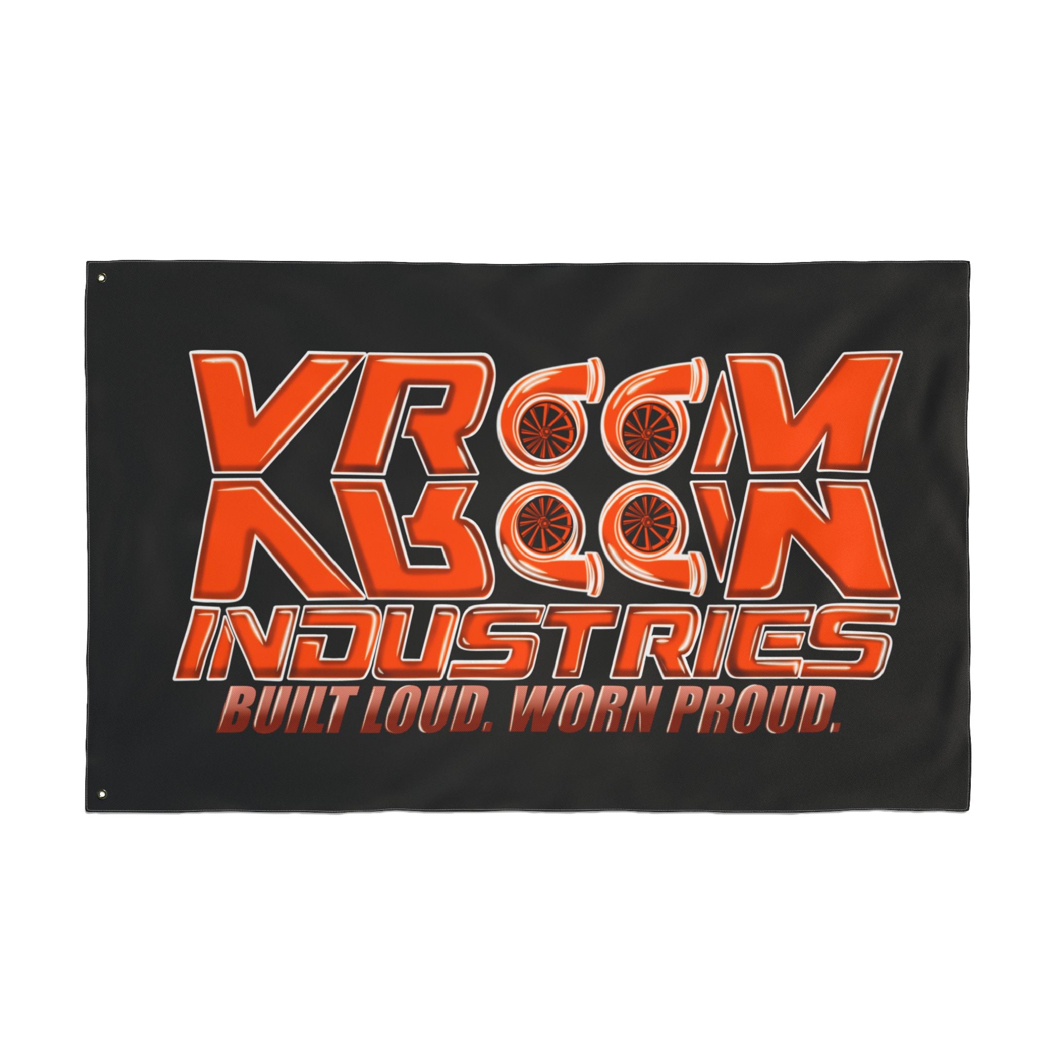 VroomVroom BLWP • Orange + Black (Same) Flag