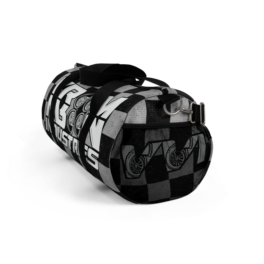 VroomVroom • Grey & Black Checkered • Duffle Bag