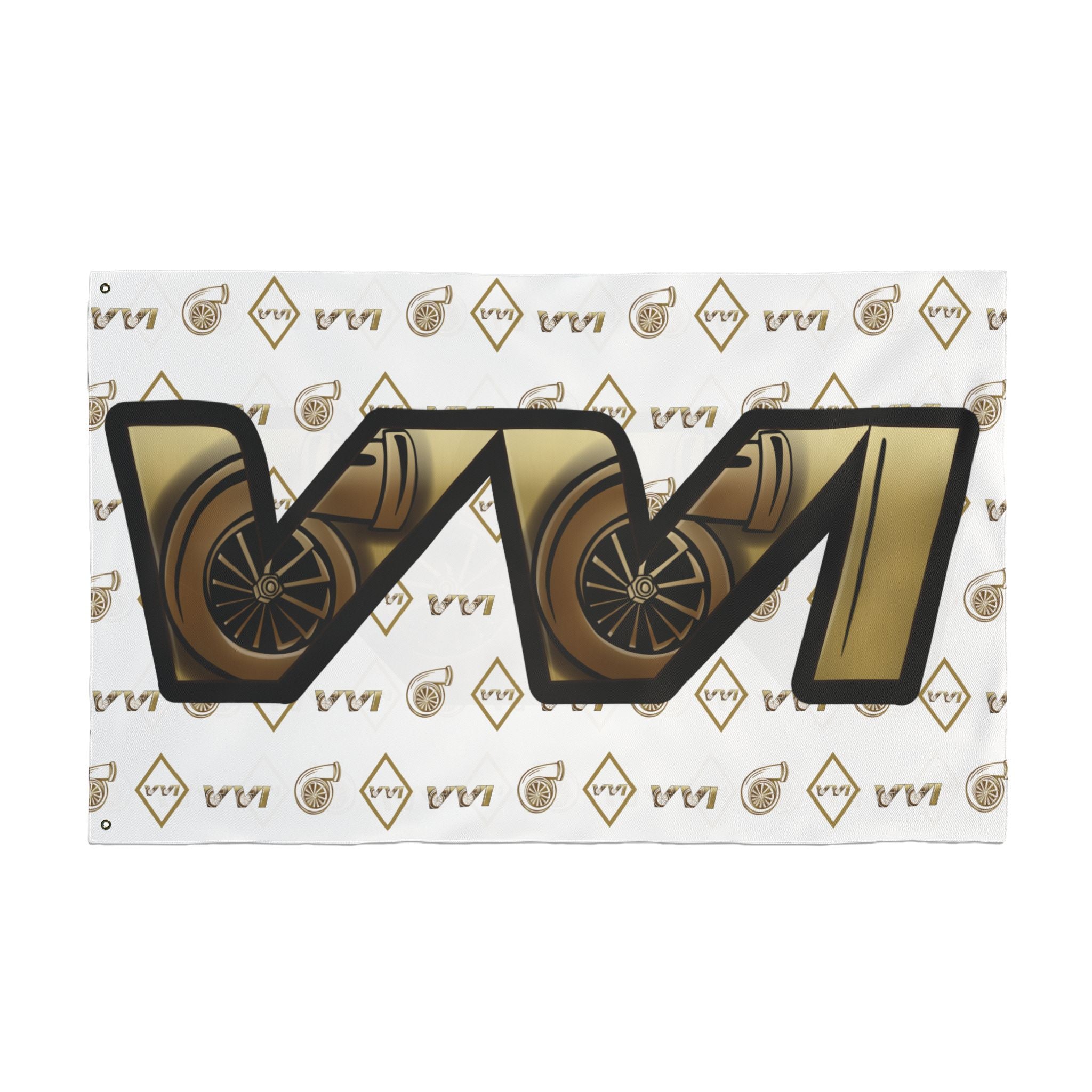 VVI • Diamonds & Gold + White (Same) Flag