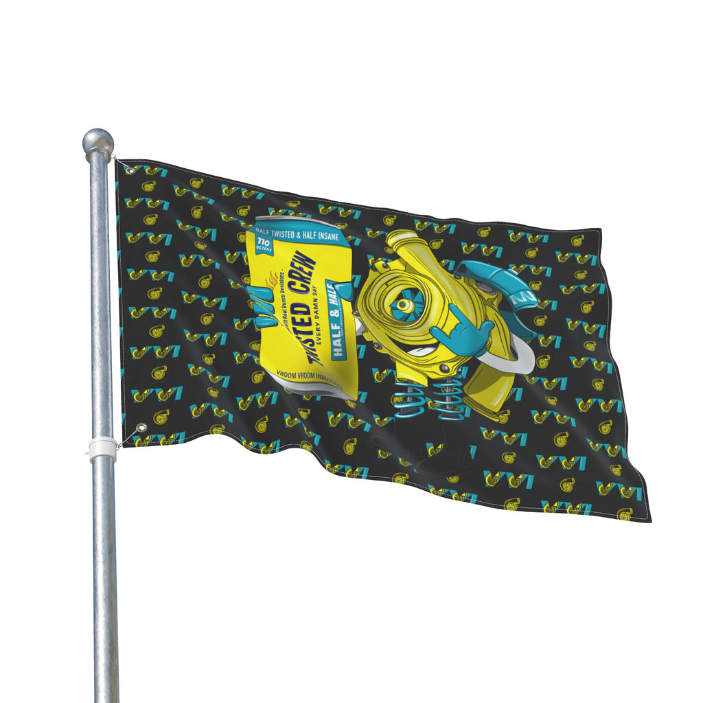 Twisted Crew + VVI Turbo Blue + Yellow (Same) Flag