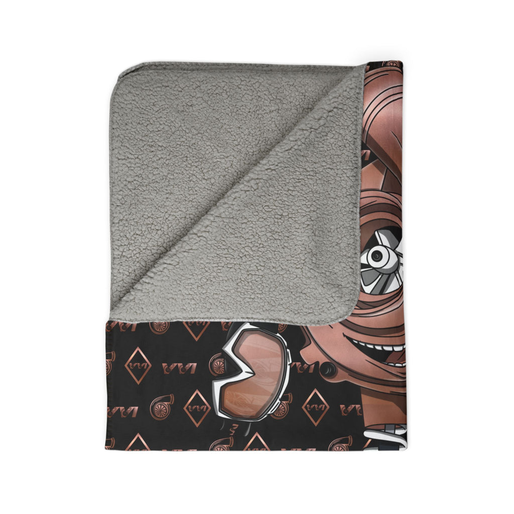 Sand Dunes & Fancy Drinks • Black & Rose Gold • Sherpa Blanket