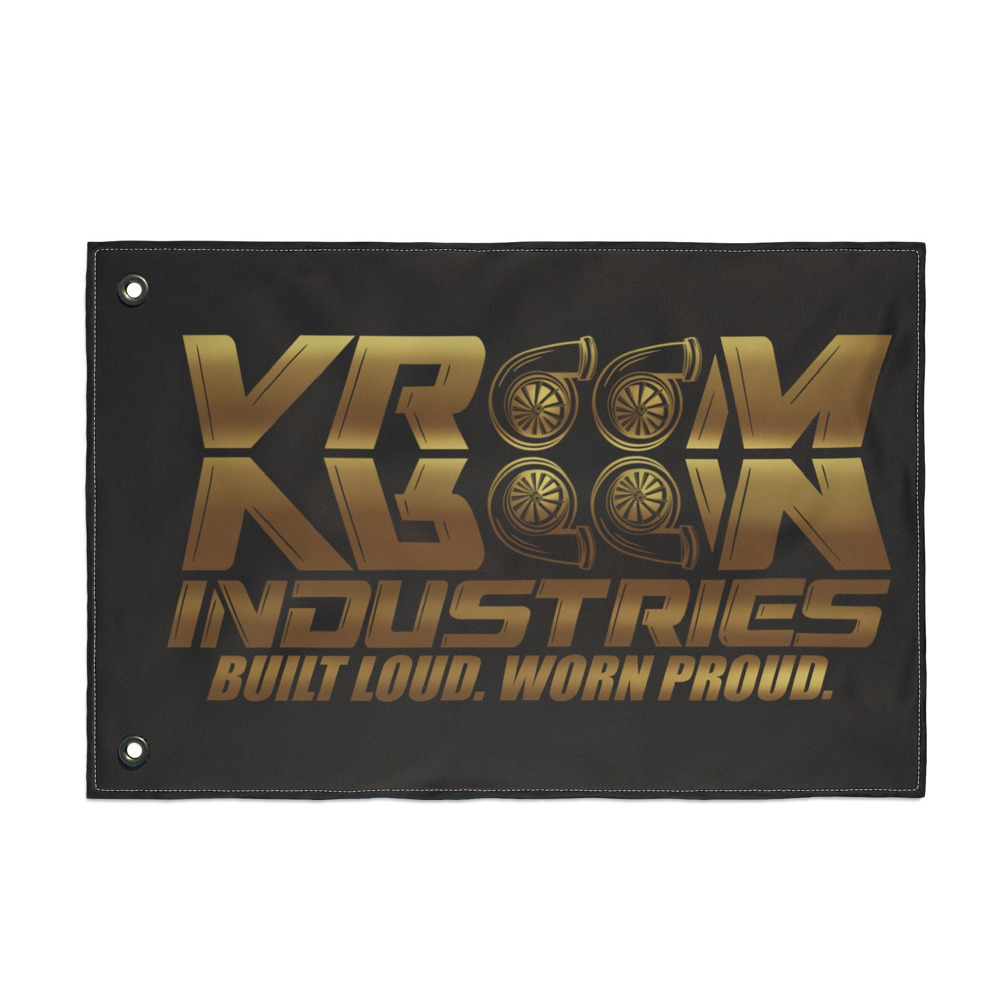 VroomVroom BLWP • Gold + Black (Same) Flag