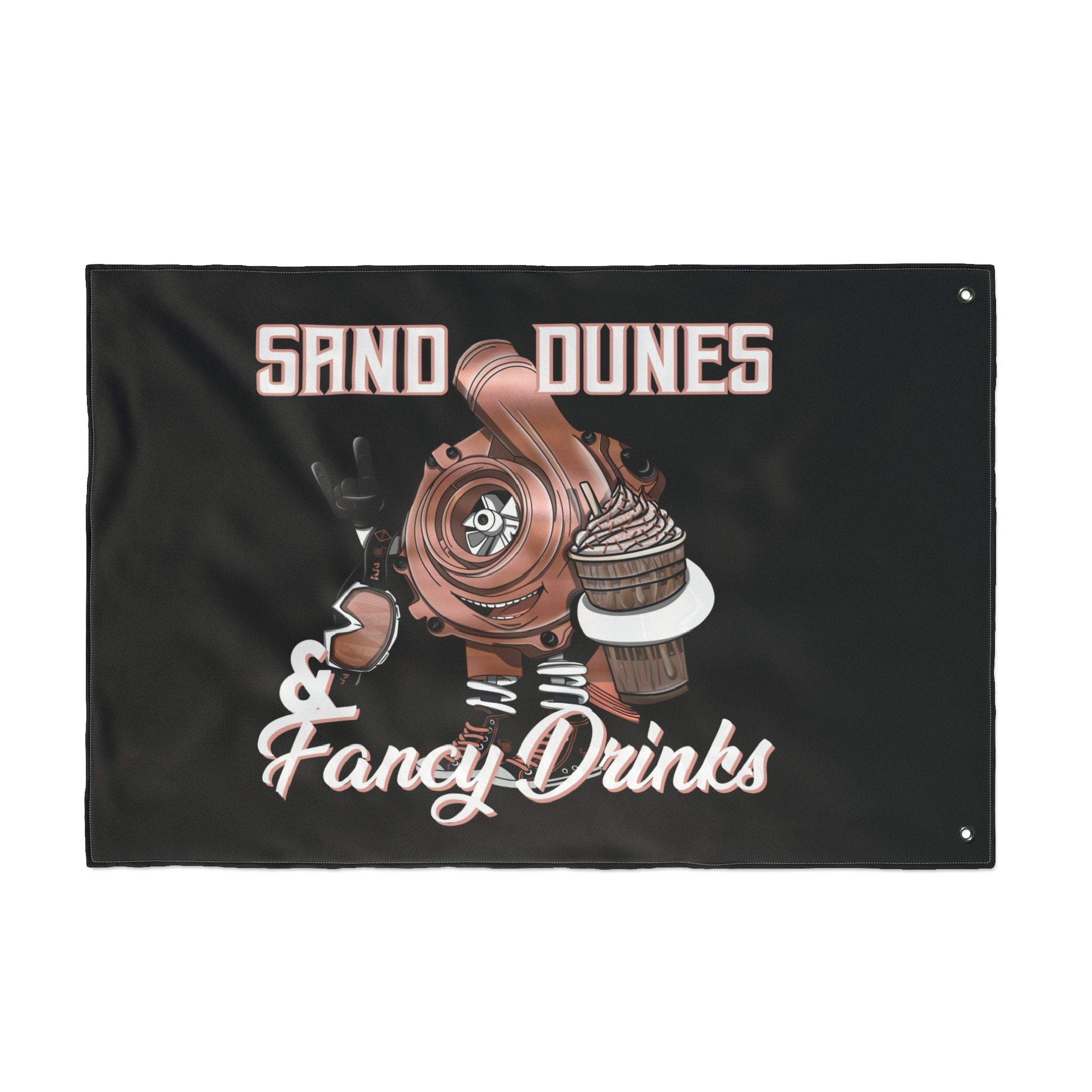Sand Dunes & Fancy Drinks • Black (Same) Flag