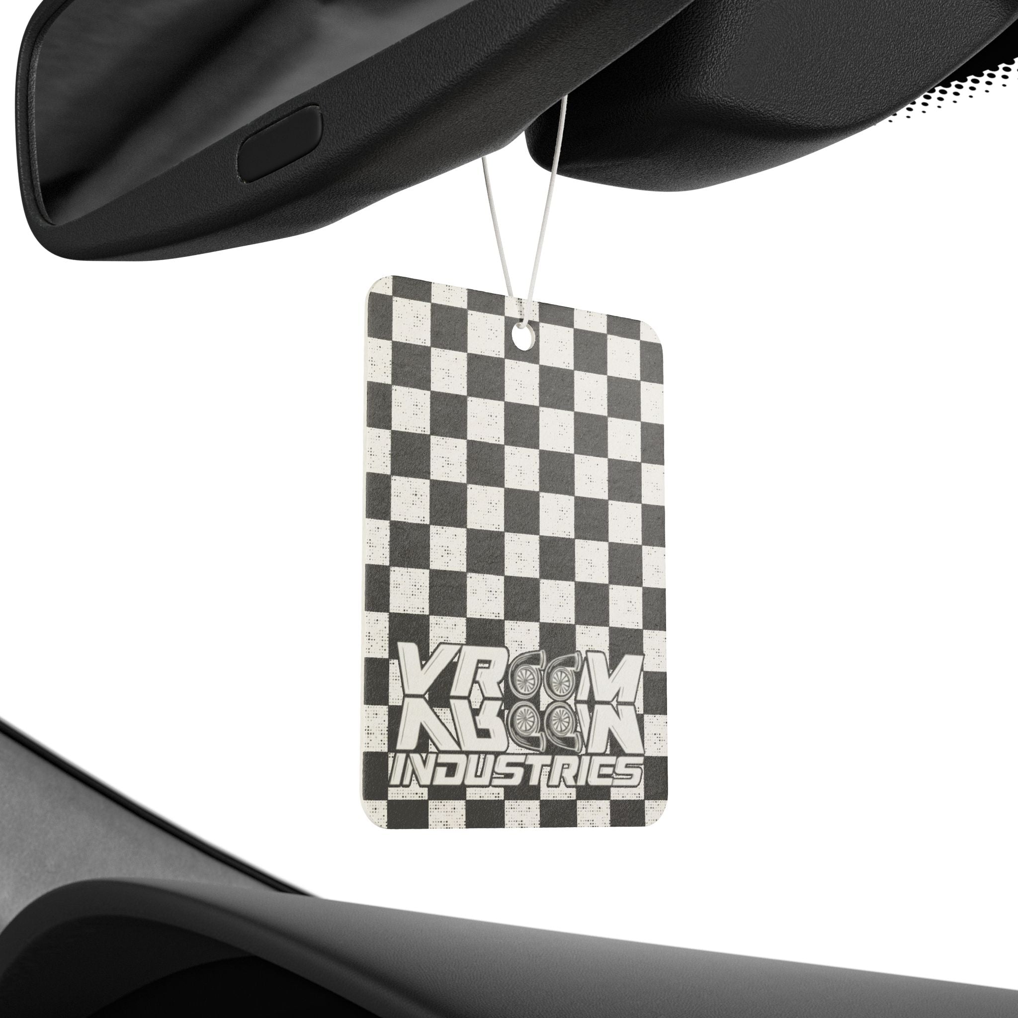 VroomVroom • Black & White Checkered • Air Freshener