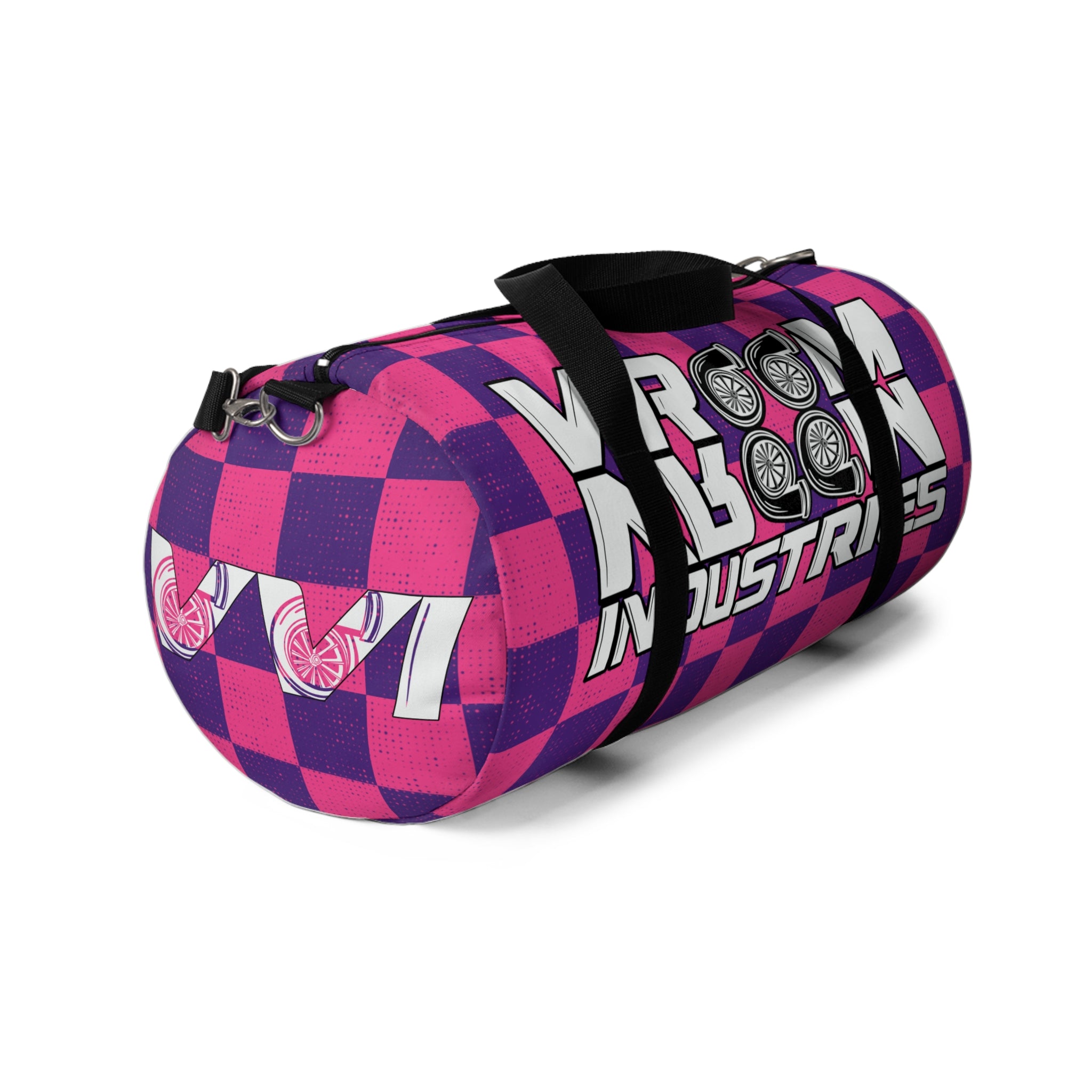 VroomVroom • Pink & Purple Checkered • Duffle Bag