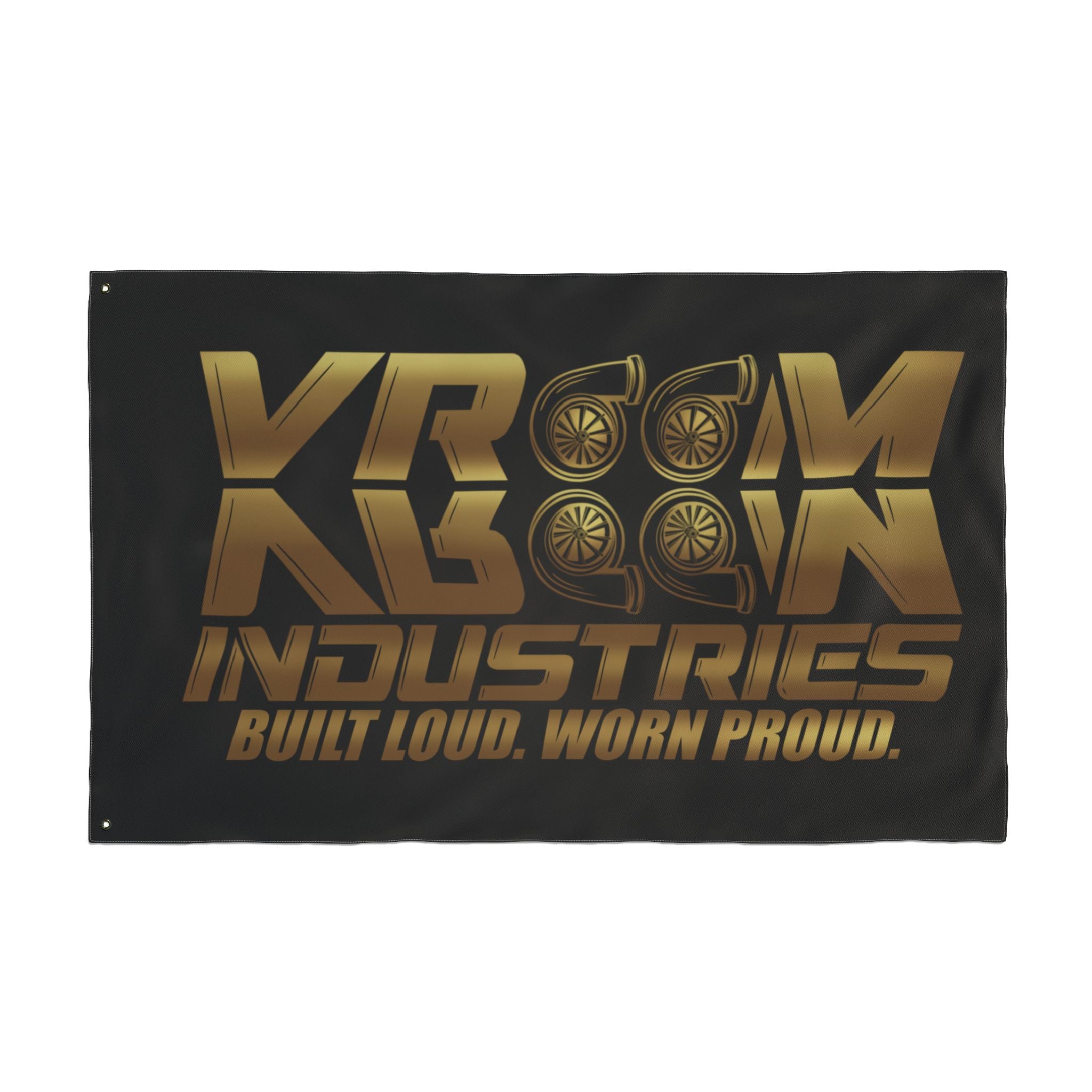 VroomVroom BLWP • Gold + Black (Same) Flag