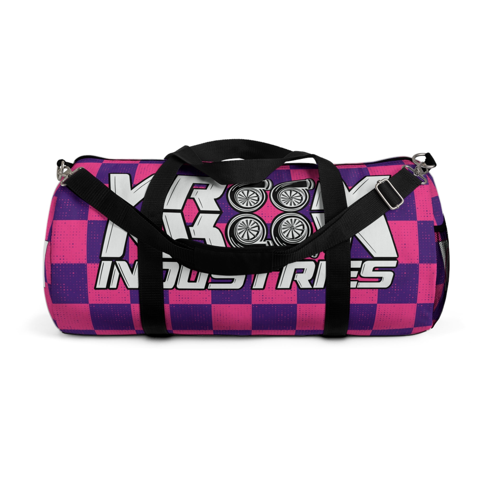 VroomVroom • Pink & Purple Checkered • Duffle Bag