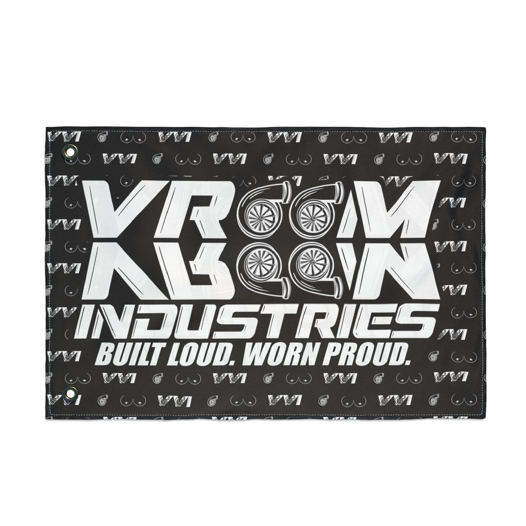 VroomVroom BLWP • Turbos + Boobies Black (Same) Flag