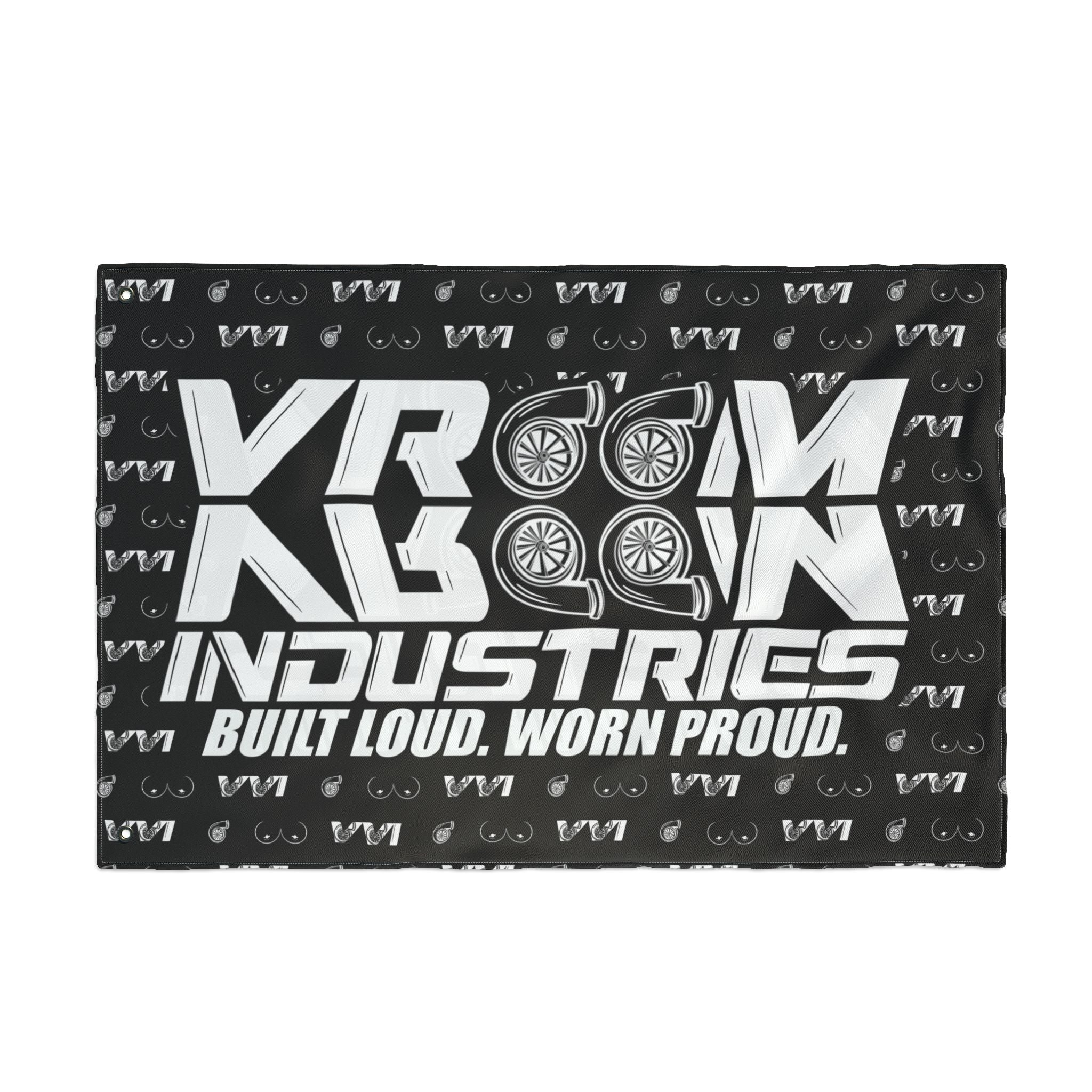 VroomVroom BLWP • Turbos + Boobies Black (Same) Flag