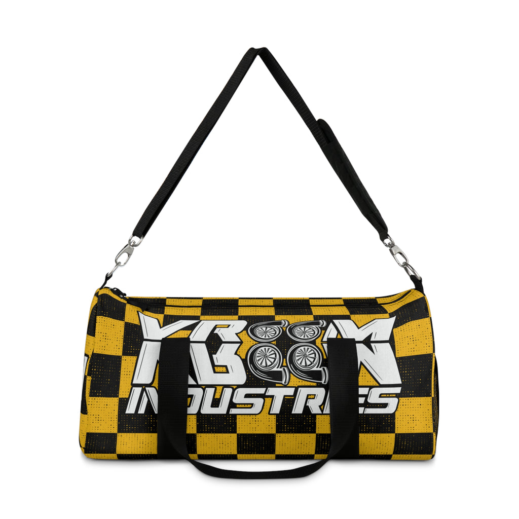 VroomVroom • Yellow & Black Checkered • Duffle Bag
