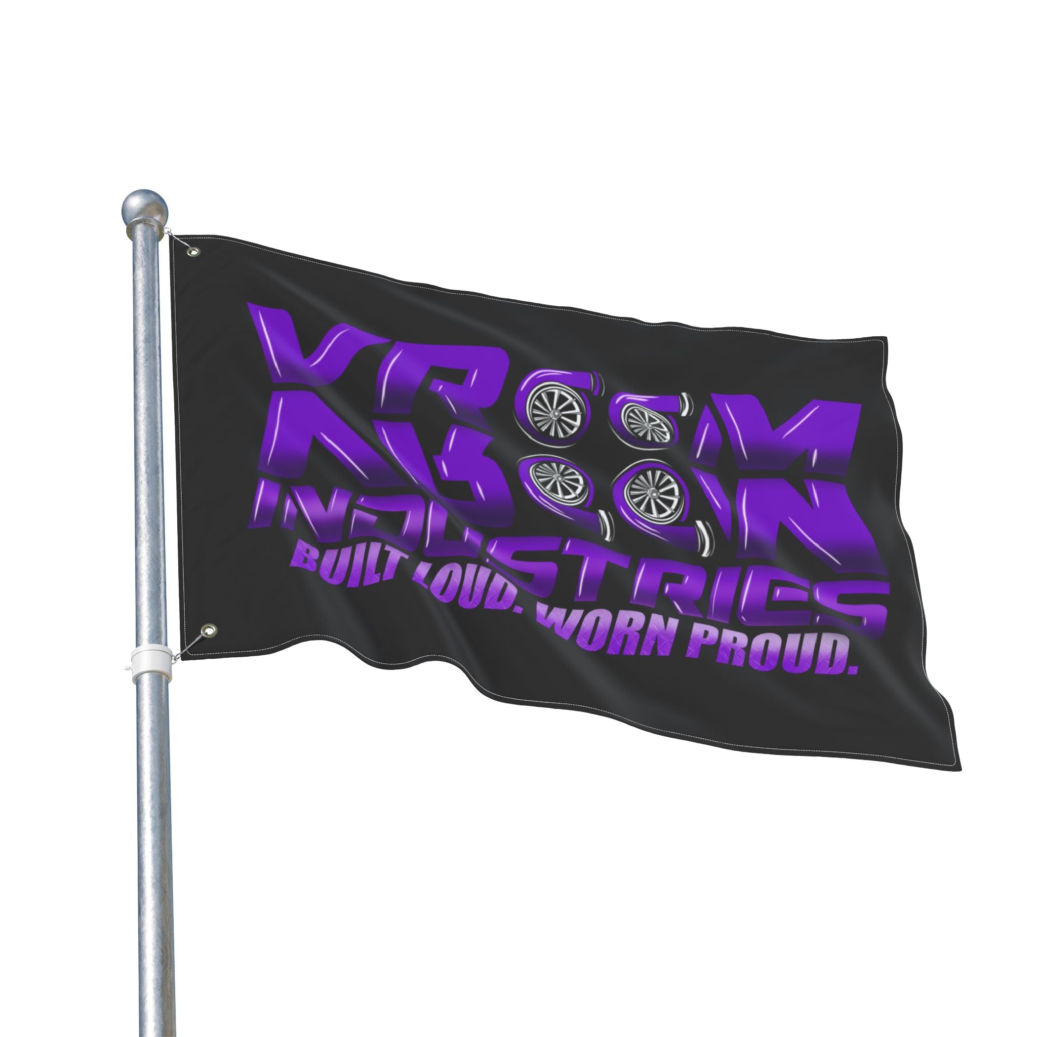 VroomVroom BLWP • Purple + Black (Same) Flag