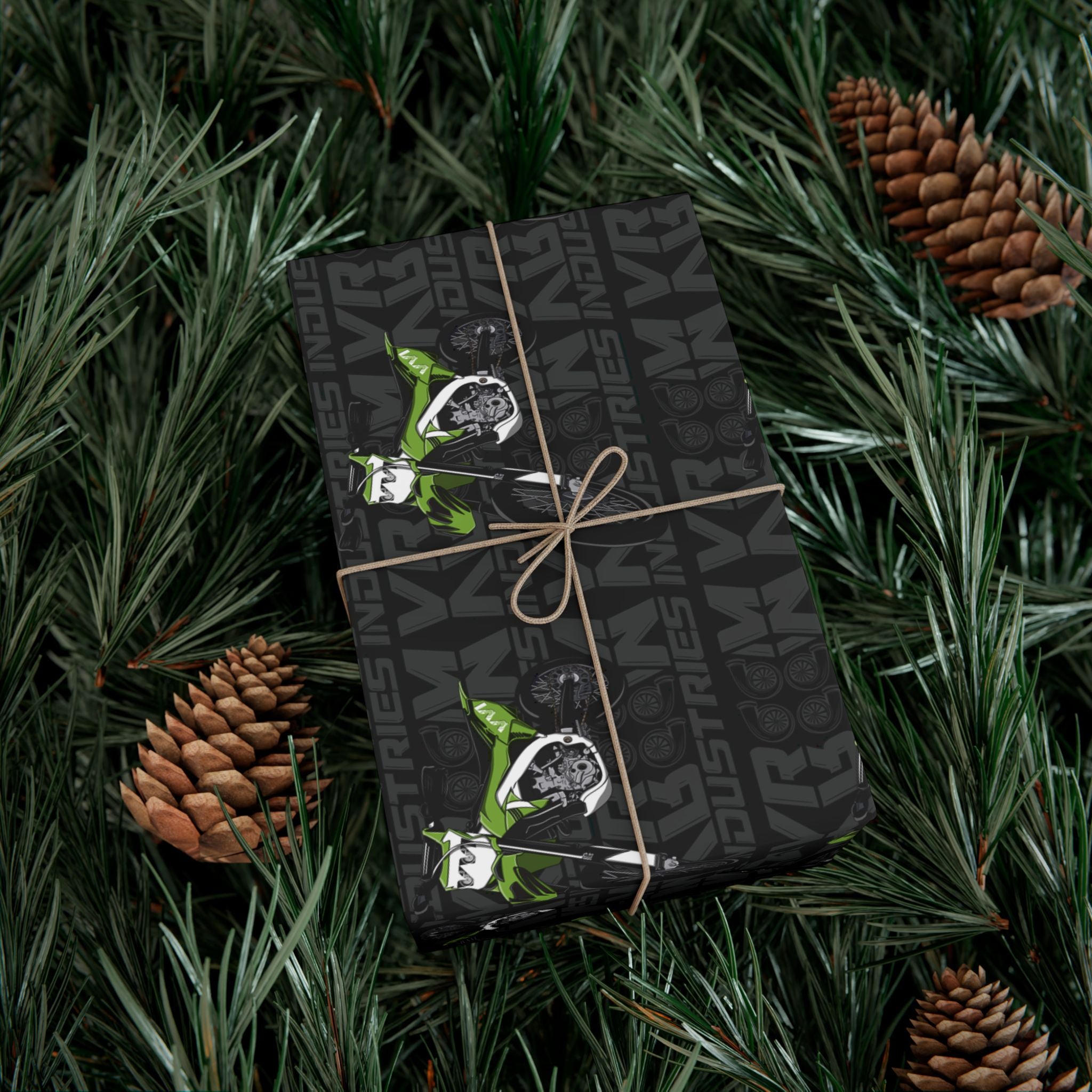 Green Dirtbike • Wrapping Paper