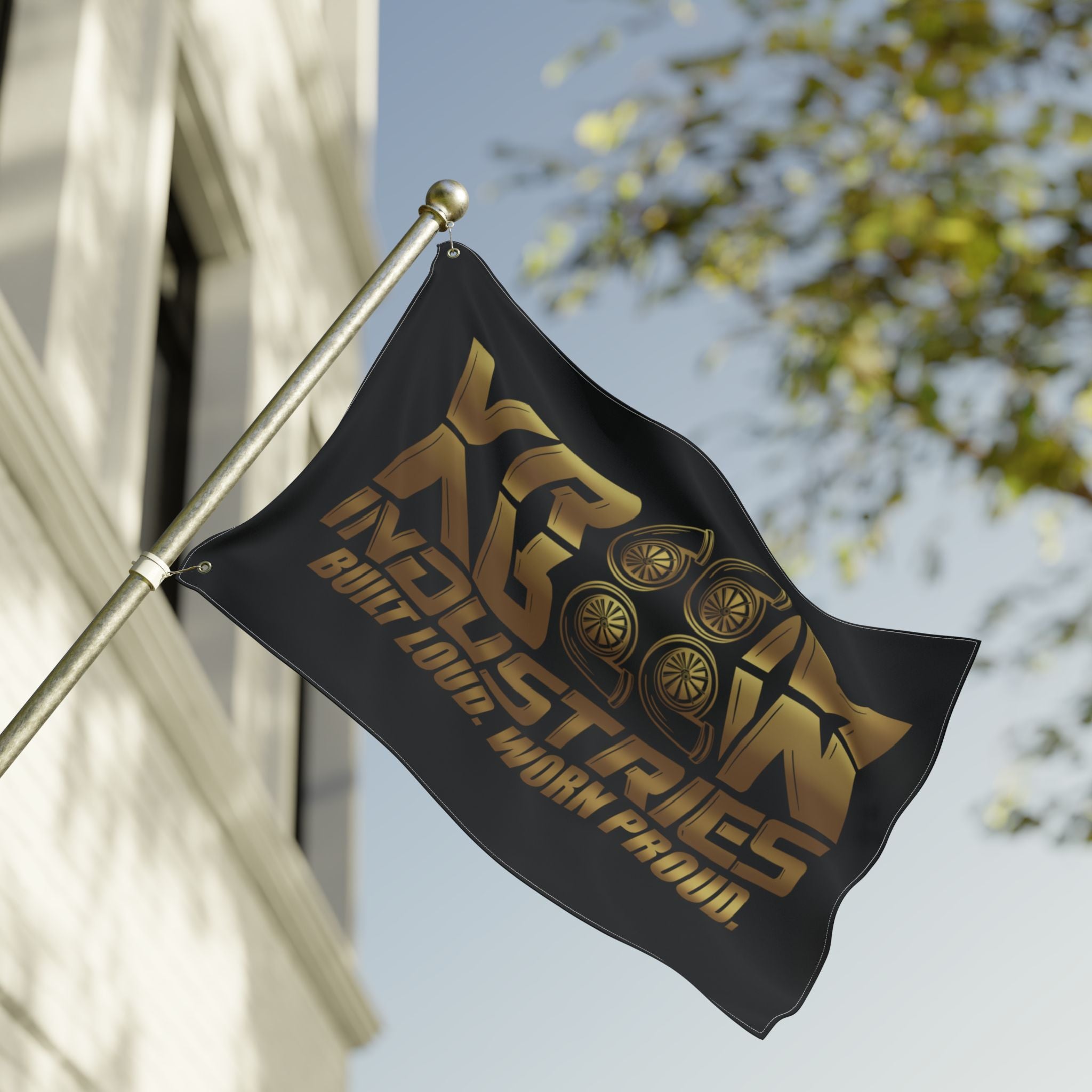 VroomVroom BLWP • Gold + Black (Same) Flag