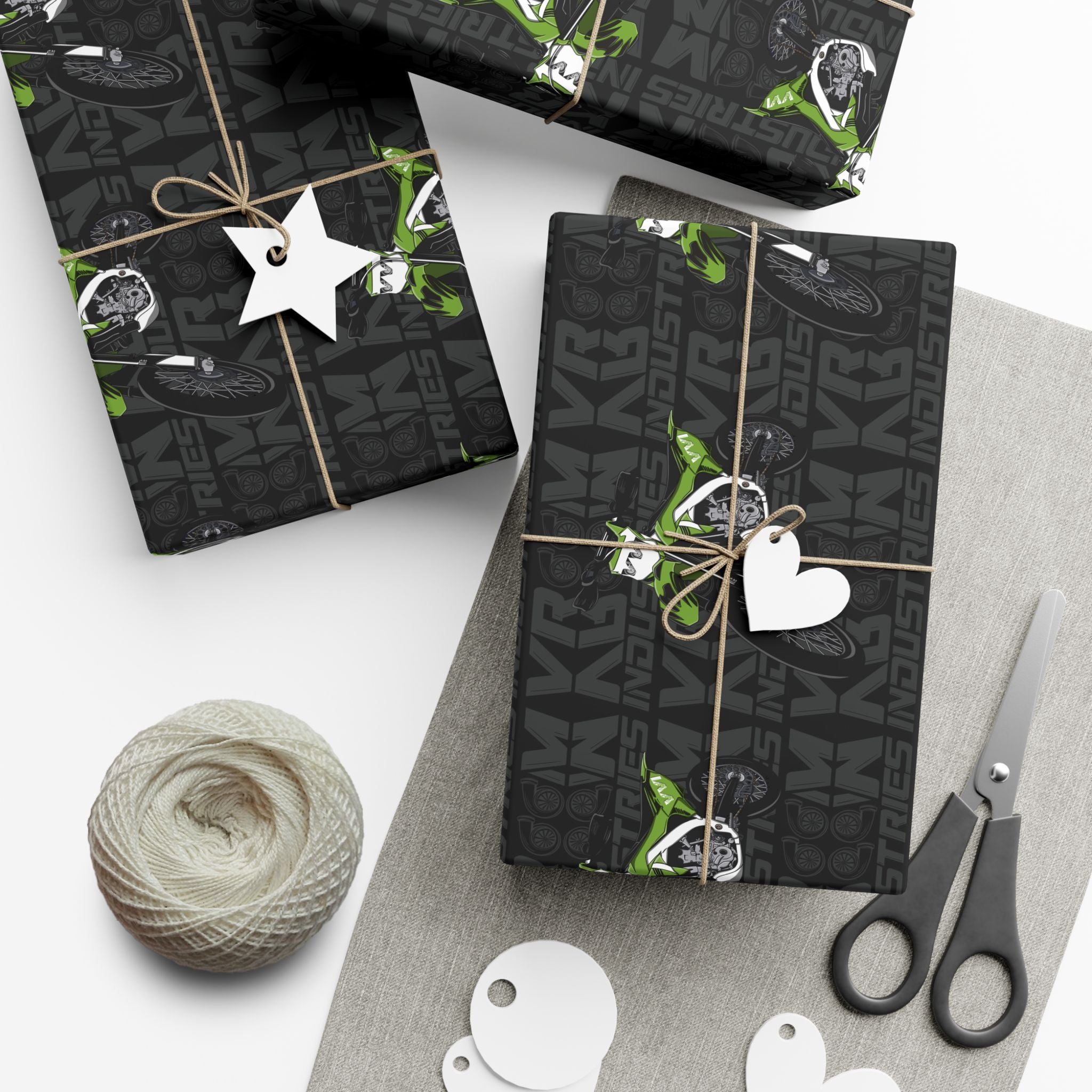 Green Dirtbike • Wrapping Paper