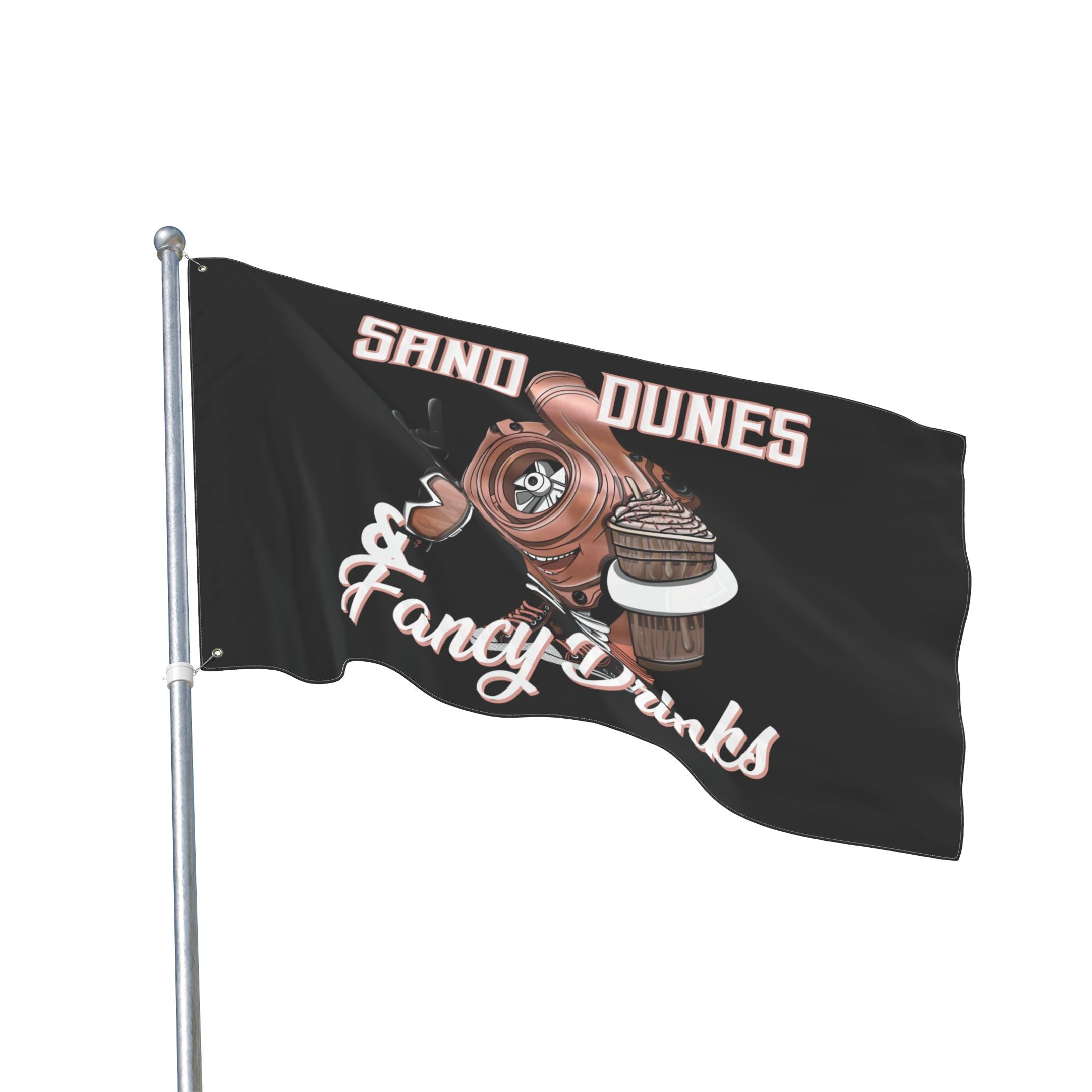 Sand Dunes & Fancy Drinks • Black (Same) Flag