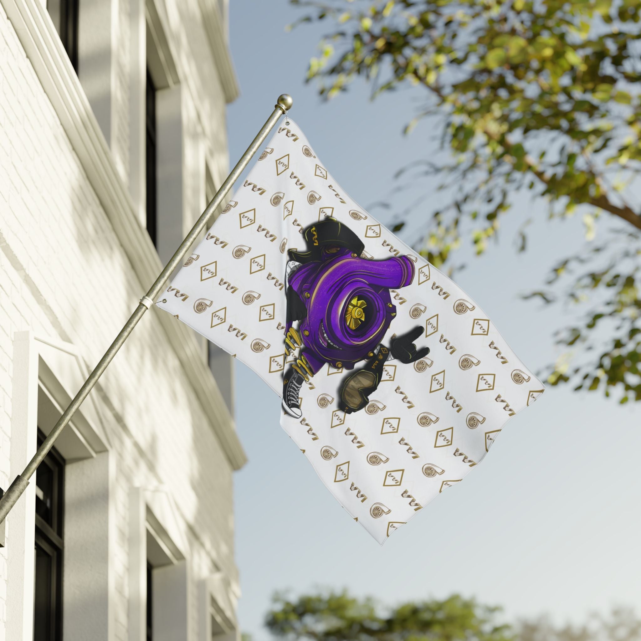 Vroomie Purple • VVI Gold + White (Same) Flag