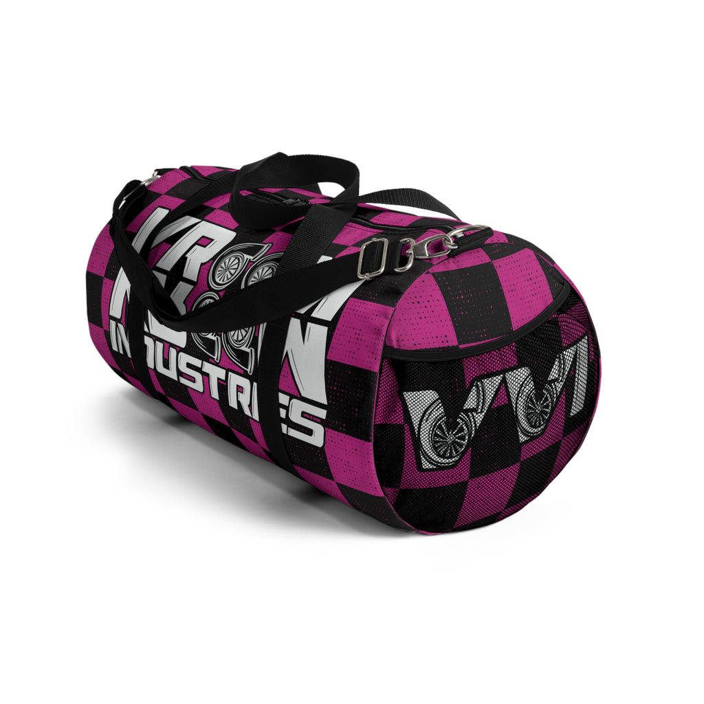 VroomVroom •  Pink & Black Checkered • Duffle Bag