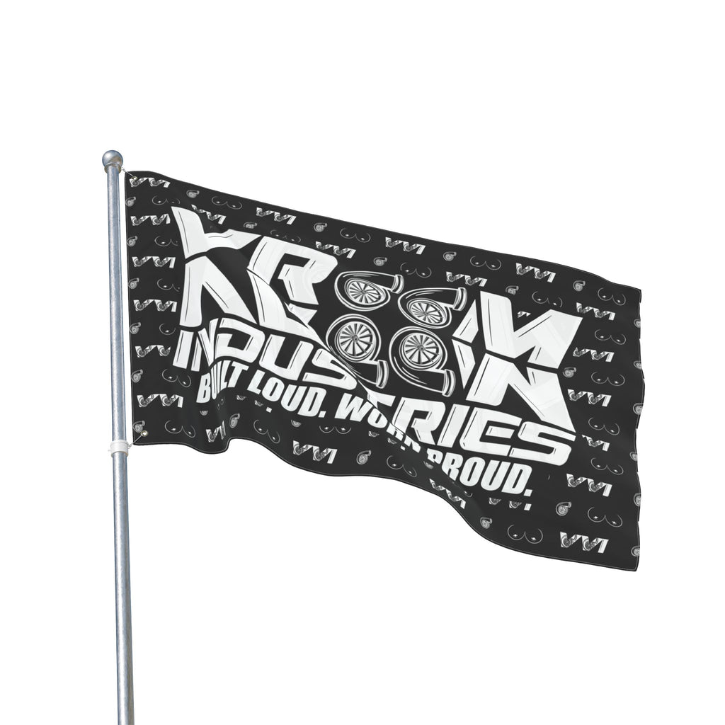 VroomVroom BLWP • Turbos + Boobies Black (Same) Flag