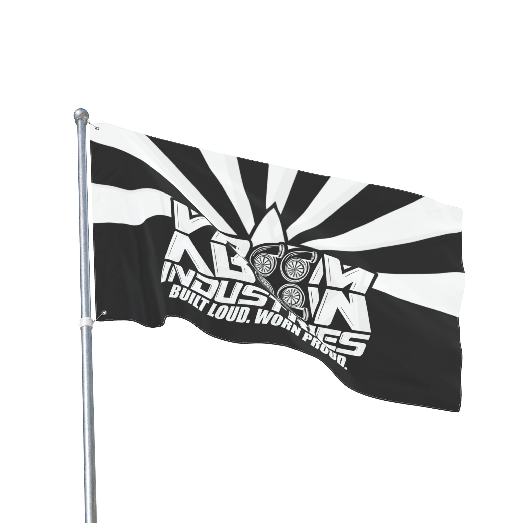 VroomVroom Arizona • White + Black (Same) Flag
