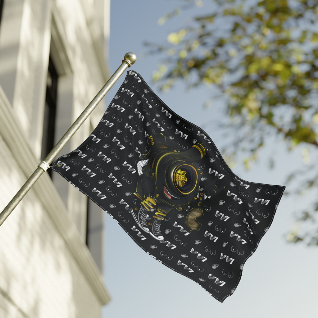 VroomVroom • Black Vroomie (Drivers Side) Flag