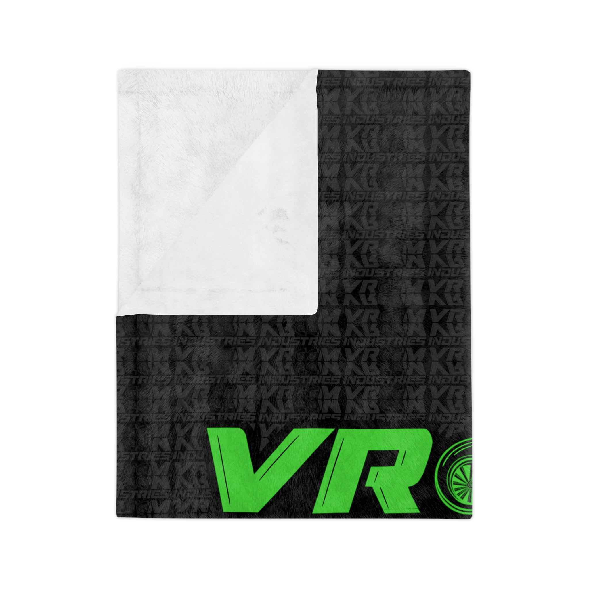 VroomVroom • Green + Black • Microfiber Blanket