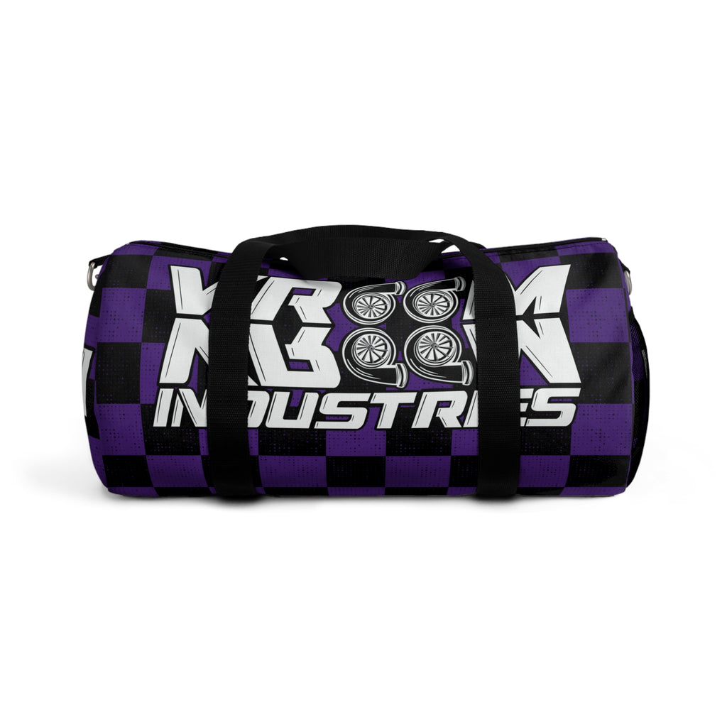 VroomVroom • Purple & Black Checkered • Duffle Bag