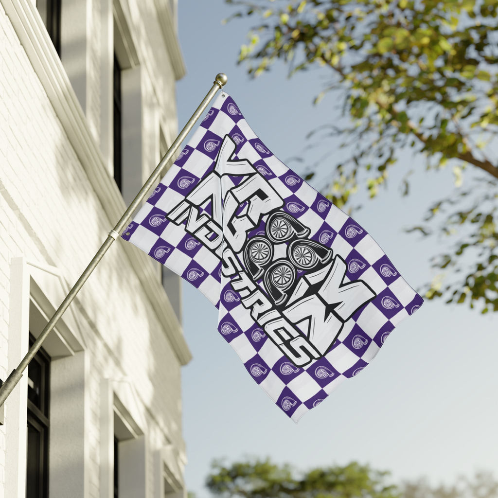 VroomVroom •  Purple + White Turbo Checkered • Flag