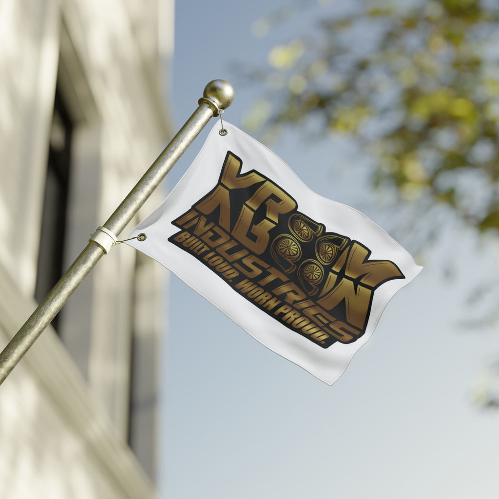 VroomVroom BLWP • White + Gold + Black (Same) Flag