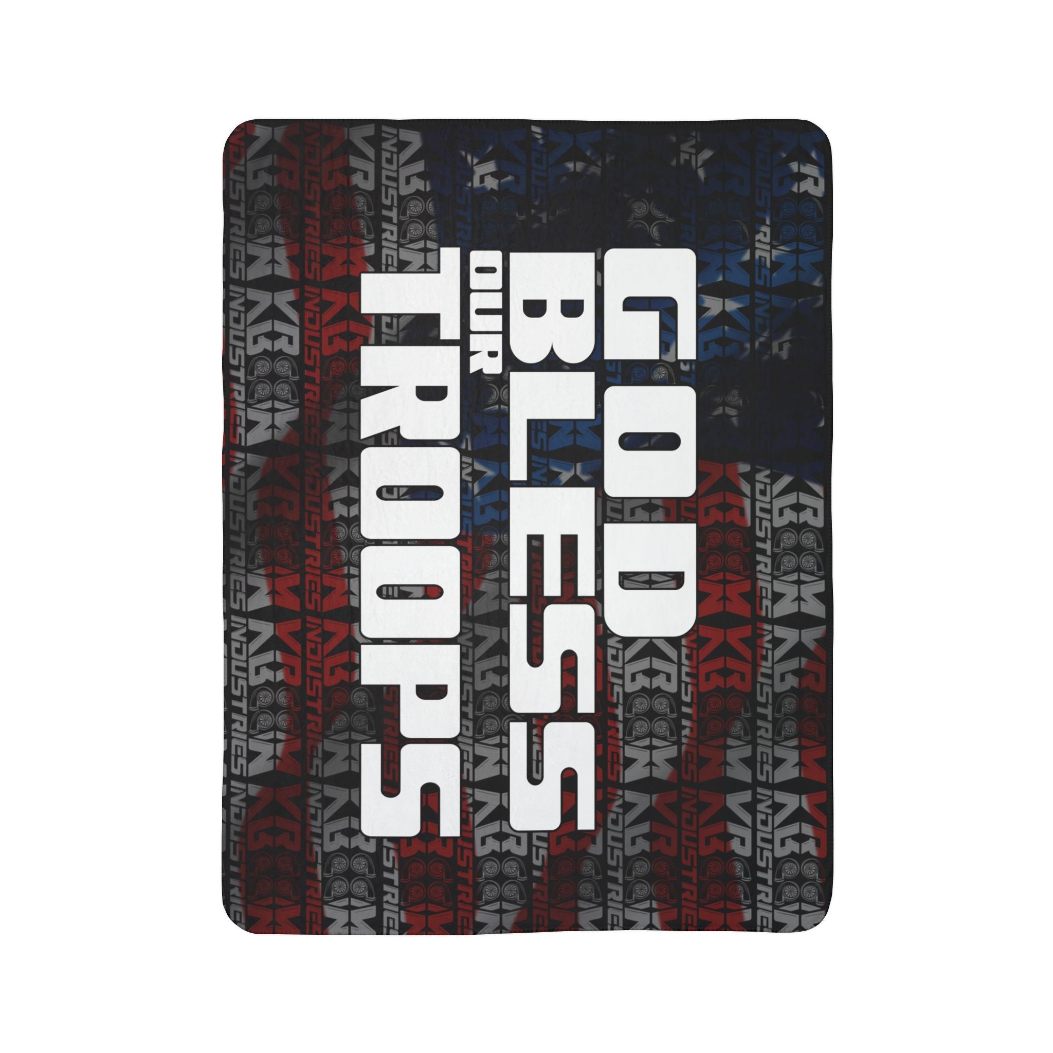 God Bless Our Troops + VroomVroom • Sherpa Blanket