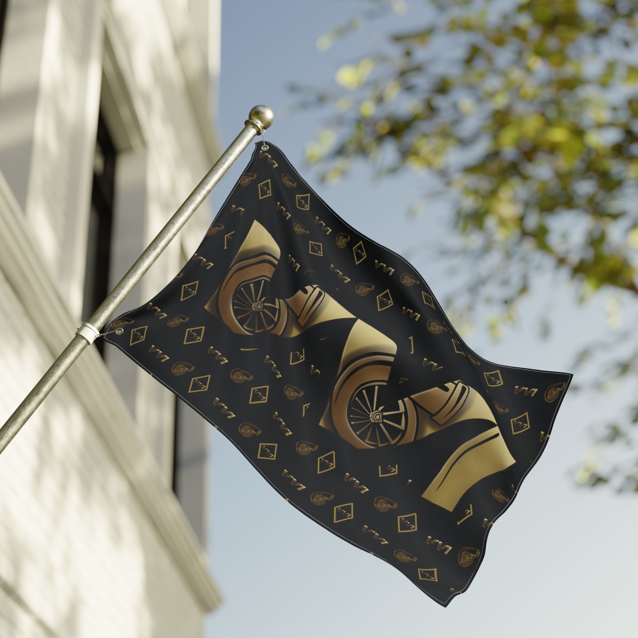 VVI • Diamonds & Gold + Black  (Same) Flag