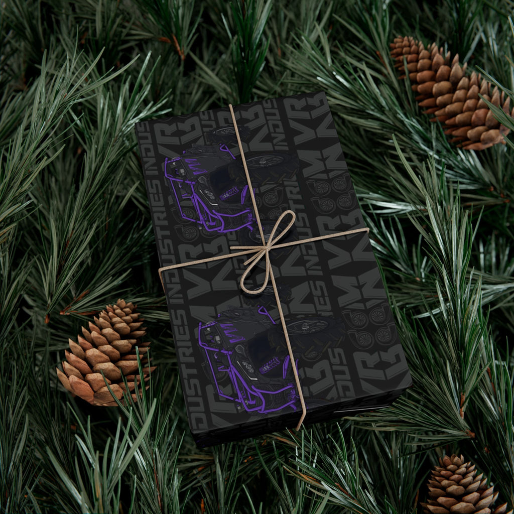Purple SXS • Wrapping Paper - Black
