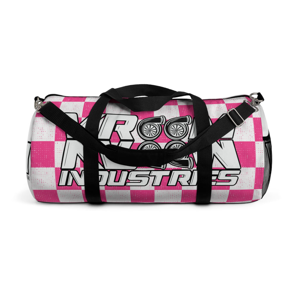 VroomVroom • Pink & White Checkered • Duffle Bag