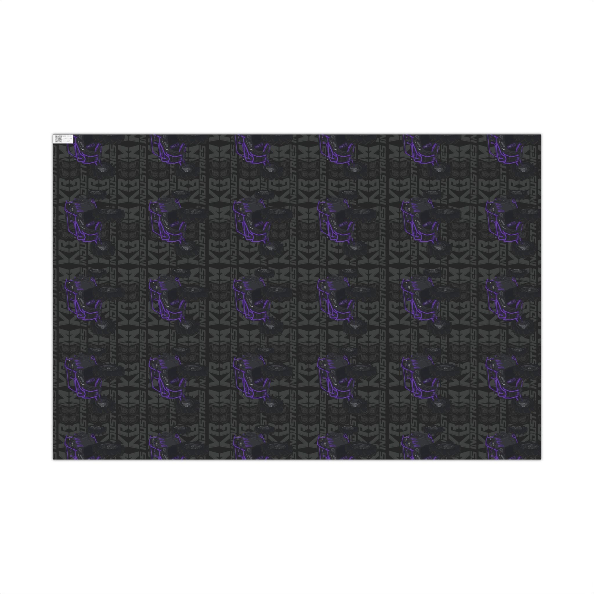 Purple SXS • Wrapping Paper - Black