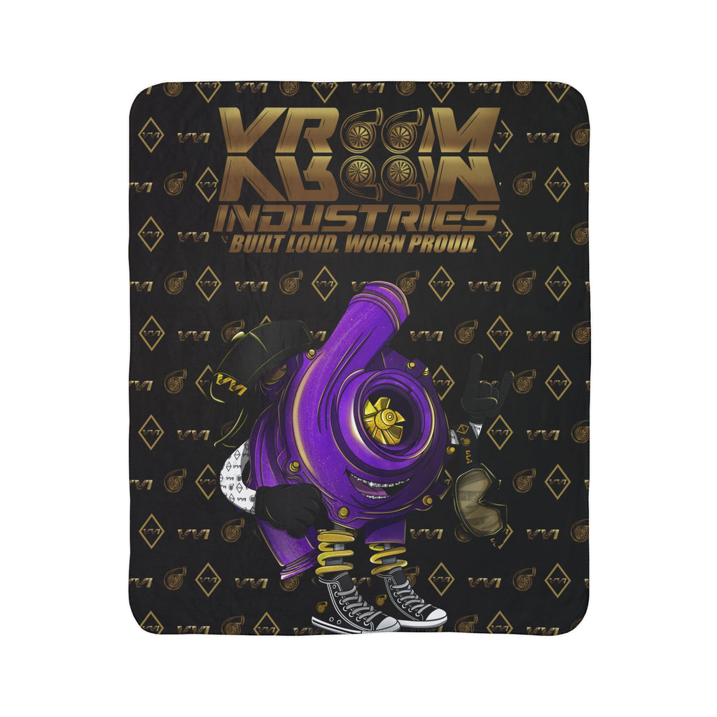 Vroomie Purple + Gold VroomVroom BLWP • Sherpa Blanket