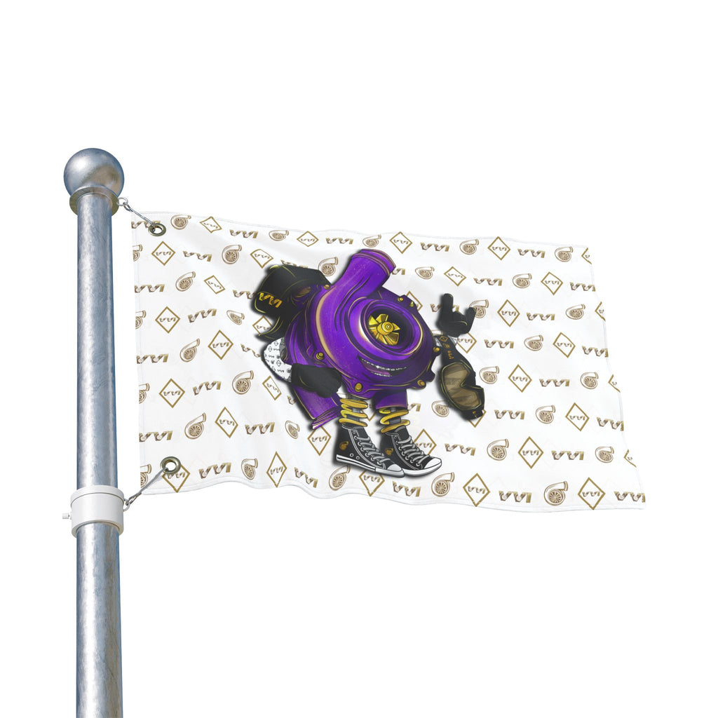 Vroomie Purple • VVI Gold + White (Same) Flag