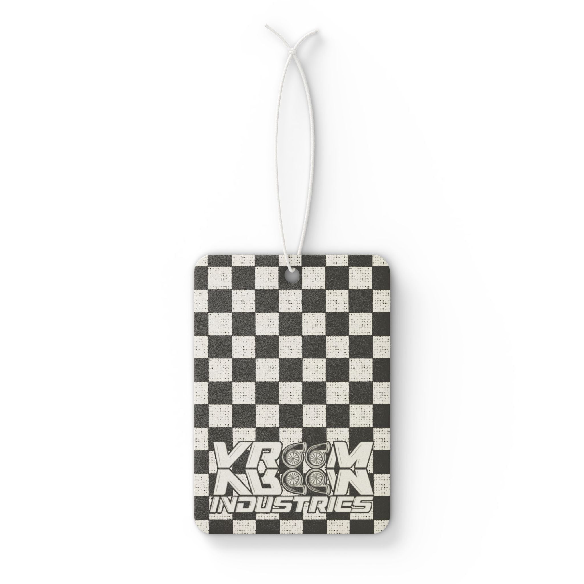 VroomVroom • Black & White Checkered • Air Freshener
