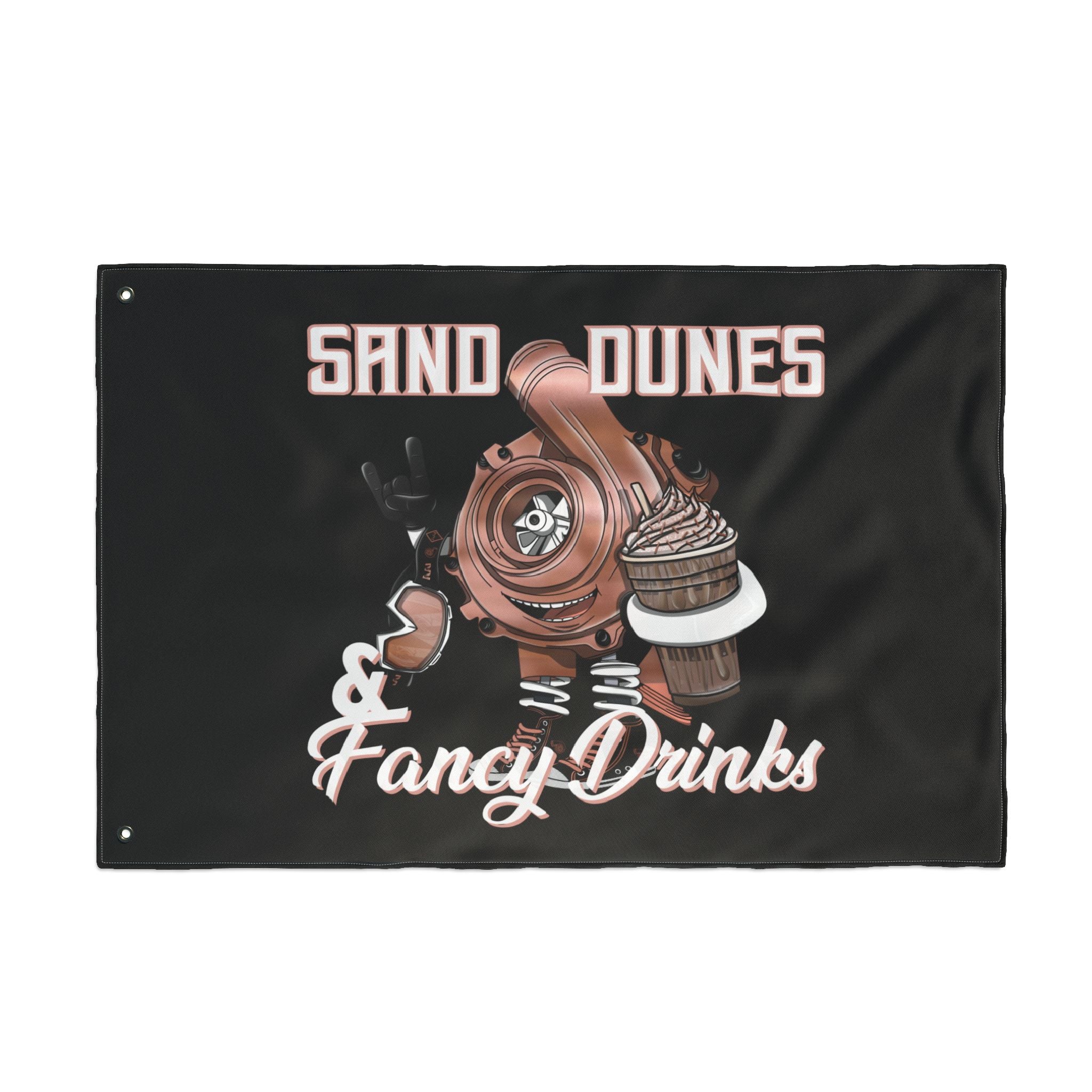 Sand Dunes & Fancy Drinks • Black (Same) Flag
