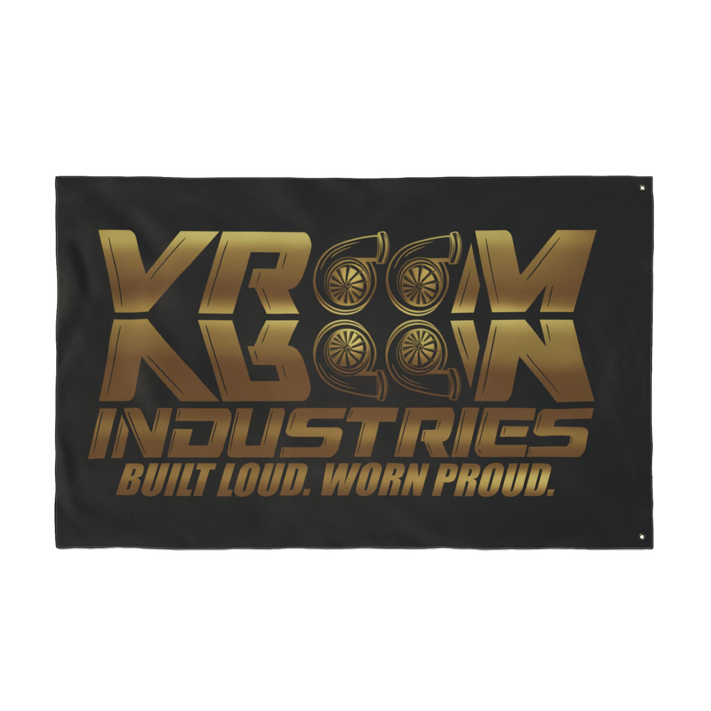 VroomVroom BLWP • Gold + Black (Same) Flag